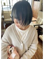 ダアッカ(da acca)&nbsp;アンブレラカラー紺色×寒色ベージュ