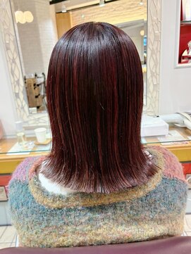 ネオリーブ チッタ 阿佐ヶ谷店(Neolive citta) 切りっぱなしミディ×ハイライト