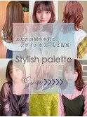 ミディアム＆セミロングスタイル/レイヤーロング/ぱっつん前髪