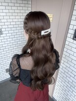 ソノ(sono) ハーフアップ 編み込み  お呼ばれヘア イベントヘア