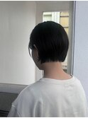 黒髪/ボブルフ/ネビージュ/小顔/ワンレン/水戸/髪質改善/前髪