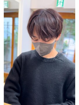 イオエ 心斎橋(ioe) コンマヘアナチュラルセンターパート【韓国メンズアイドルヘア】