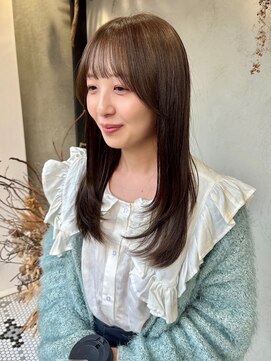 ディレクト(Direct) 《Direct》ロングレイヤー×オリーブブラウン