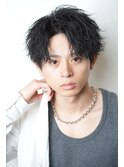 ツイスパハーフアップ