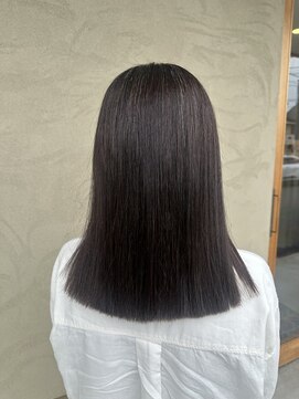 スリー(THREE) ワイトグレージュ/デジタルパーマ/チェリーブラウン/蟹江