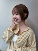 【ふんわり感抜群！】顔まわりレイヤー/ショート/丸みショート