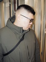 メリケンバーバーショップ トーキョー(MERICAN BARBERSHOP TYO)&nbsp;BURGメンズカットアップバングスパイキーショートスキンフェード