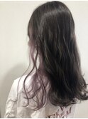 *ダークブラウン×ペールピンクラベンダーインナー*
