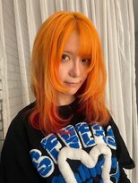 エル スタジオ 心斎橋店(L STUDIO)&nbsp;vividorange×red/ダブルカラー/ハイトーン/ブリーチ