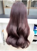 艶髪◎ピンクブラウン髪質改善カラーロングヘア大人可愛い