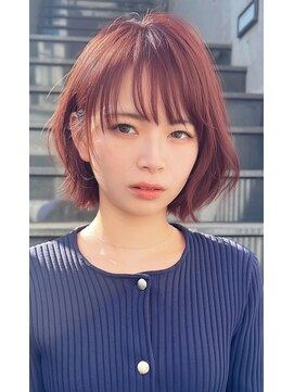 クーエフー(coo et fuu) レイヤーカット透明感カラー冬カラーくびれボブシースルーバング