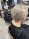 ショート×ハイトーンベージュ