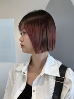 ビファイン 本店(Befine) デザインカラー×パツンとボブ