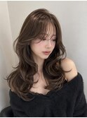 【AYAKI】ブラウンベージュ 大人っぽレイヤー &nbsp;韓国