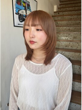 シュガー 盛岡(SUGAR) ◯ ブリーチ　モカブラウン　フェイスレイヤー ○