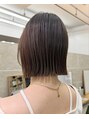 サンドシーン(sand scene)&nbsp;大人可愛い切りっぱなしボブ◎縮毛矯正との相性も抜群