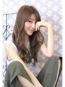 ラ ブレス 天王寺(LaBless) シースルーバング☆グレージュカラー（天王寺）