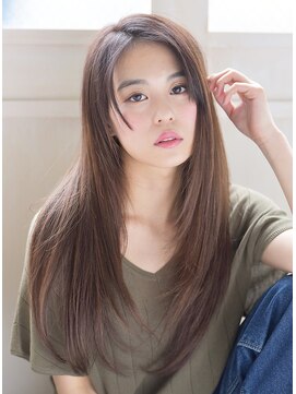 マーブルトウキョウネオリーブ(marbles tokyo neolive) マーブル三軒茶屋/センターパートロング×髪質改善