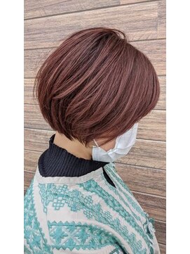 フクノカミ ショートボブ　　フェミ二ティピンク