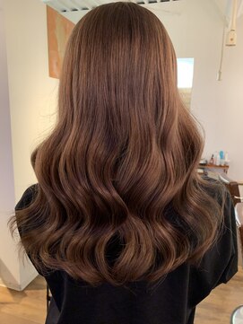 ジラフヘアデザイン(Giraffe hair design) ハイトーンカラー