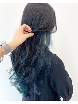 アライブ キチジョウジ(ALIVE Kichijoji) 【ALIVE吉祥寺】インナーグラデーション*ブルーブラック