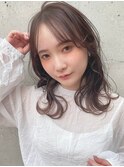 #韓国風くびれヘア#インナーカラー#カフェモカブラウン