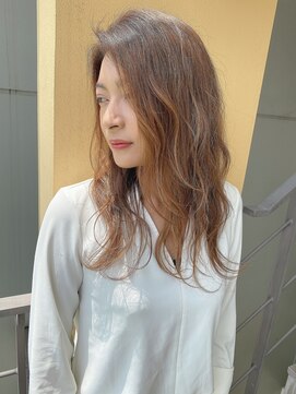 ロンドルーチェ 心斎橋(Lond luce) ダークアッシュ/ミディアムレイヤーカット［髪質改善/縮毛矯正］