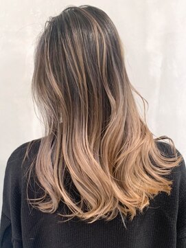 アイティーバイアルバム 下北沢店(IT by ALBUM) バレイヤージュ_ホワイトグレージュネビージュ_ba382682