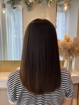 アンド ラ ブランシュ(&.La Blanche) 美髪のススメ/ネビージュ/ホワイトグレージュ/こなれミディ/大宮