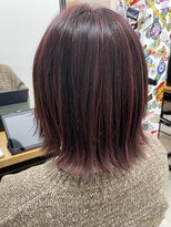 キューズ クラブ(cuz KLUB)&nbsp;【cuzKLUB】ハイライトワインレッド×ボブ【池袋】