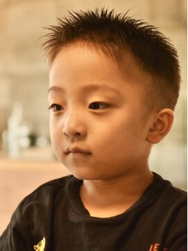 リム メンズヘア(LIM men's hair) 濡れ感スパイキーショート【キッズカット/メンズヘア】