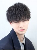 ソフトツイストパーマ　刈り上げマッシュ