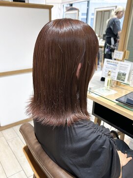 プラグ バイ ネオリーブ(plug by neolive) レイヤーカット×髪質改善 [縮毛矯正/オリーブベージュ]韓国A