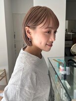 ガーデンヨコハマ(GARDEN YOKOHAMA)&nbsp;ボブワイドバングハイトーンホワイトブロンドベージュイメチェン