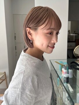 ガーデンヨコハマ(GARDEN YOKOHAMA) ボブワイドバングハイトーンホワイトブロンドベージュイメチェン