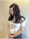 20代30代ラベンダーミルクティーワンホン韓国レイヤーロング