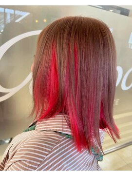 ヘアースペースブルーム ヒーロー 園田店(HAIR SPACE BLOOM hero) 【園田/インナーカラー】白髪ぼかしカラー