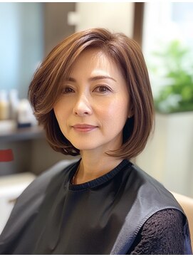 ルシードスタイル アウラ 松戸市五香(LUCIDO STYLE Aura) 大人ボブキレイ【松戸#五香#白髪染め#カラー#髪質改善】