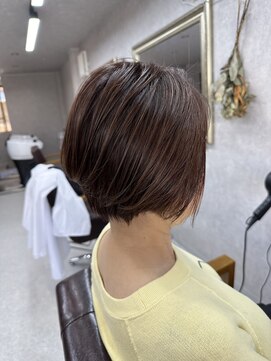 リアン(Lien) 30～50代に大人気！前下がりショートボブ/シナモンベージュ