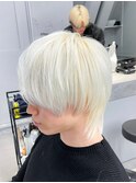 ボブルフ/ネビージュ/小顔/ワンレン/スモーキーアッシュ[渋谷駅]