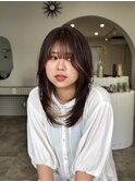 ホワイトグレージュ/デジタルパーマ/チェリーブラウン/沖縄市
