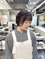 テテ(TETE)&nbsp;ショートボブ/インナーカラー/フェイスフレーミング