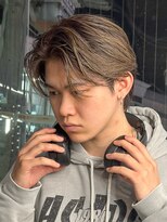 エルマーク 茨木(L-MARK)&nbsp;センターパートブリーチダブルカラーフェイスフレーミング