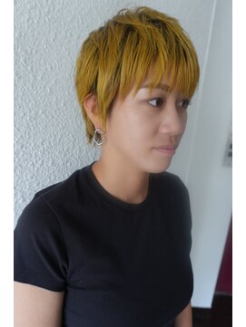 キジ(KIJI) ミニマムショート/ショートカット/ハニーイエロー/ハイトーン