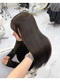 オリーブグレージュ 艶髪カラー