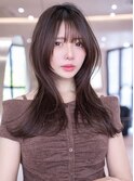 韓国レイヤー顔周りカット透明感カラー髪質改善艶髪シースルー