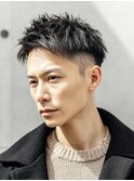 大人束感アップバングショート
