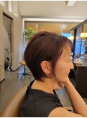 ショートボブ/大人ショート/まるみショート/耳掛けショート