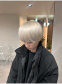 【qumu MARIKO】ホワイトカラー×メンズマッシュ