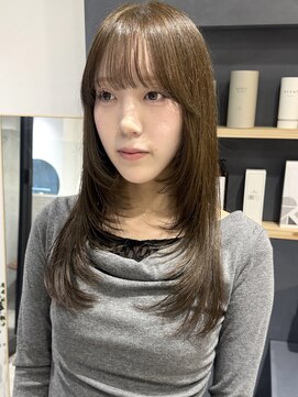 ラミエバイメルト 下北沢(lamie by melt) 花田/イメチェン韓国ロングレイヤーハッシュカット顔周り下北沢